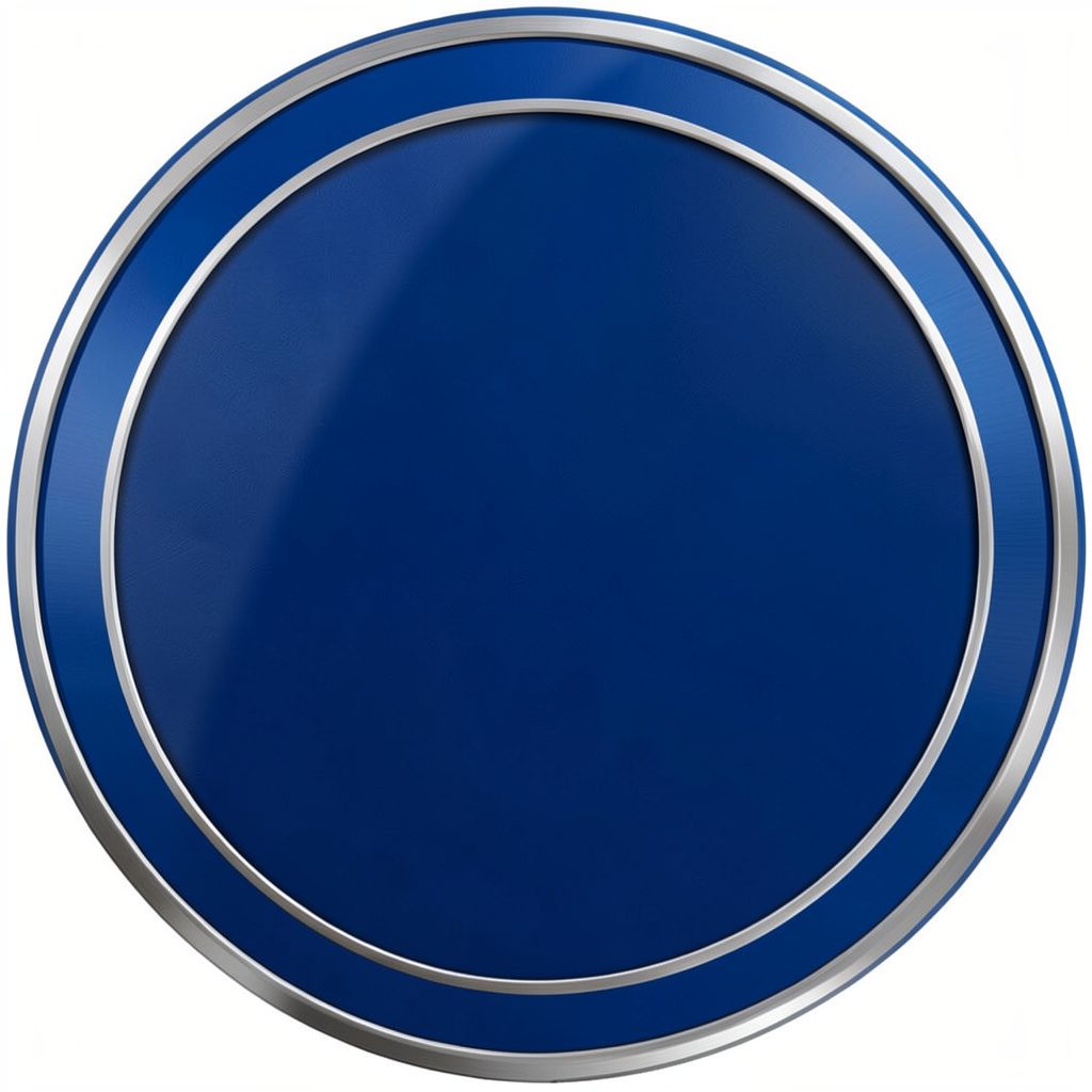 A circular badge in deep blue and silver tones, evoking a global professional services or consulting firm.