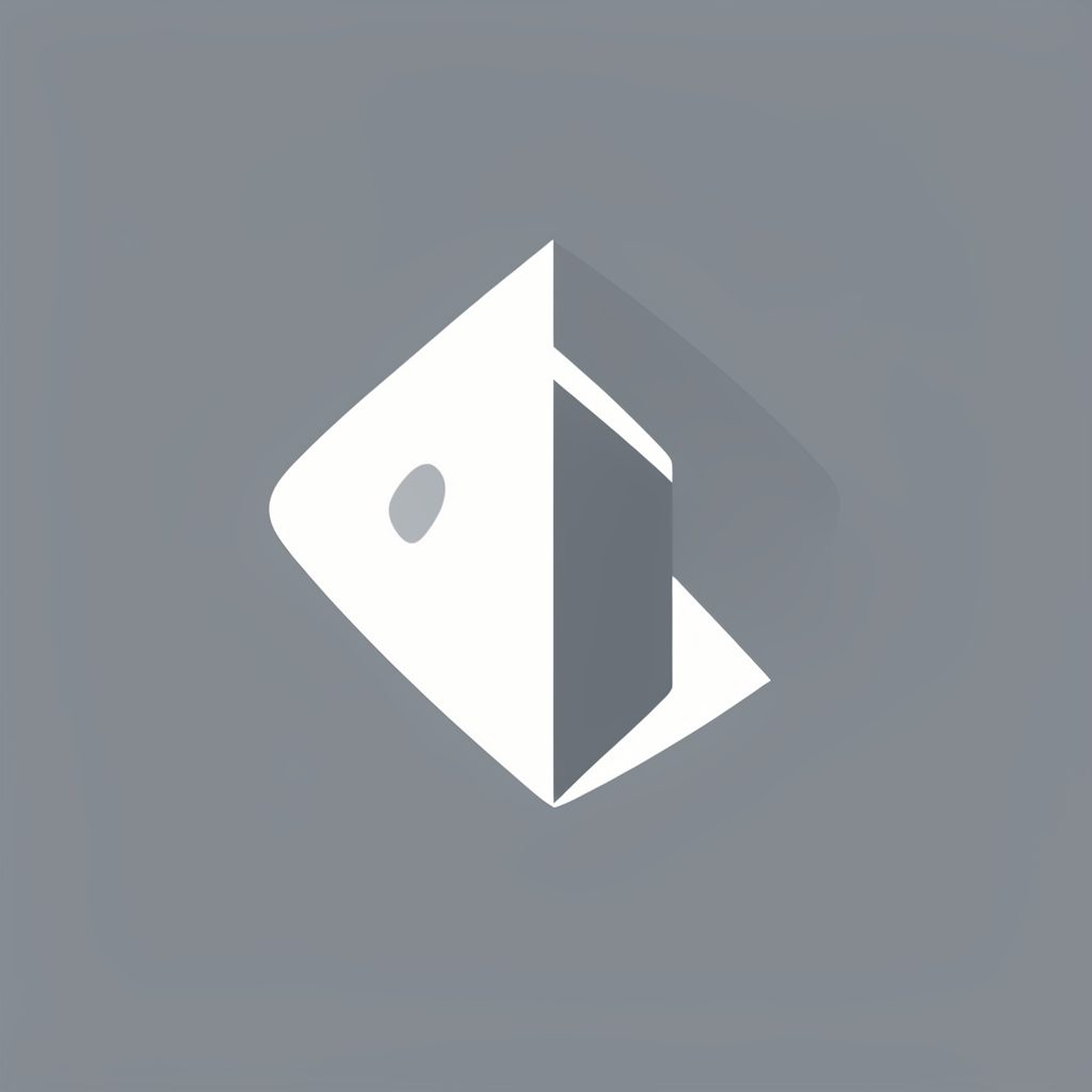 A minimalist abstract emblem in slate gray and white, suggesting a corporate foundation or financial institution.