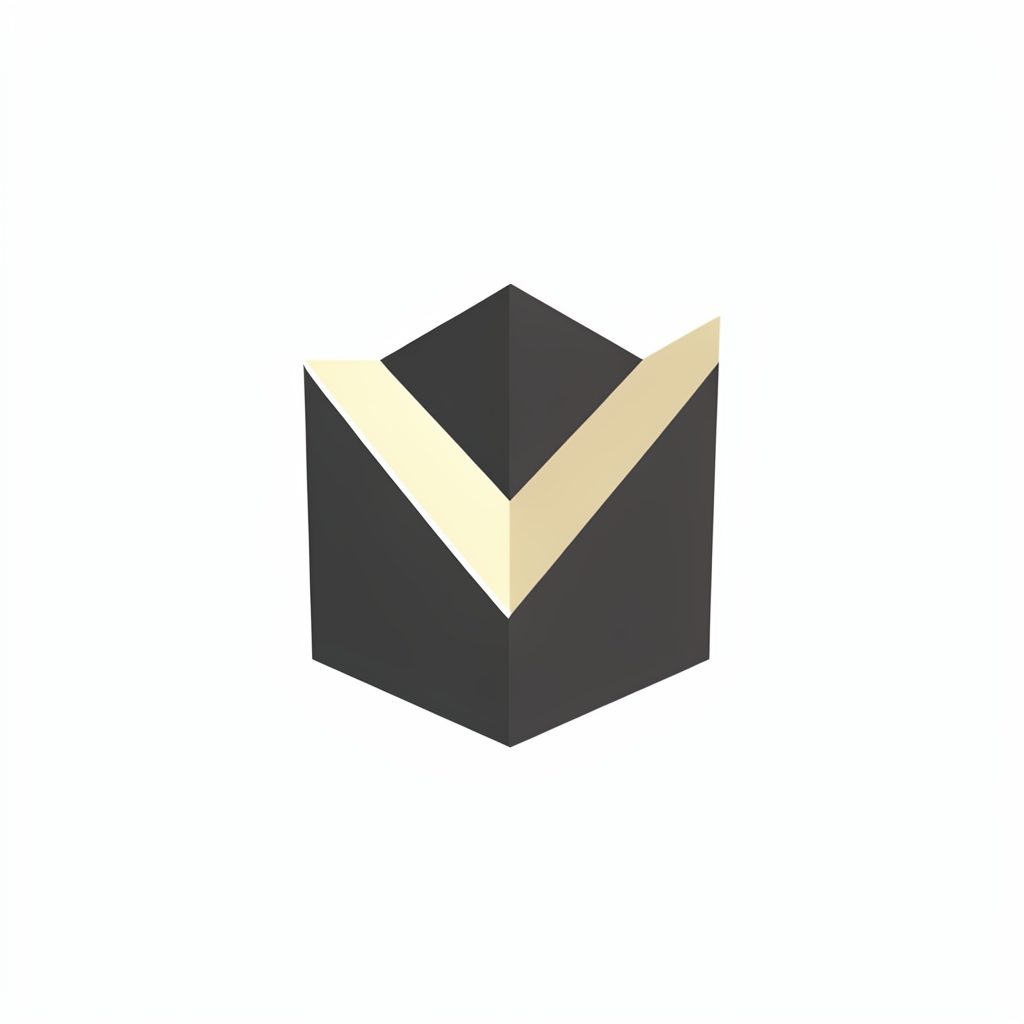 An understated geometric logo in charcoal and pale gold, hinting at an education-focused nonprofit or foundation.